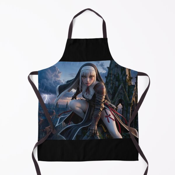 Item preview, Platinum Combat Nun Fantasy Warrior designed and sold by GalleryBrisArt.