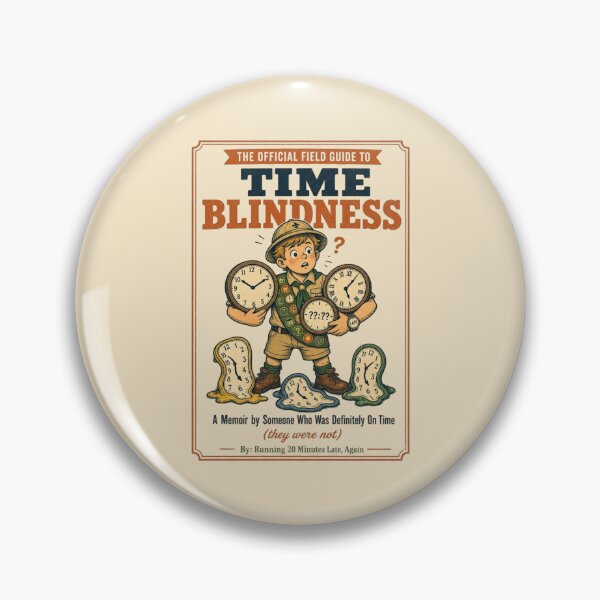 Item preview, Time Blindness A Survival Guide ADHD Humor t-shirt designed and sold by Mosidrip.