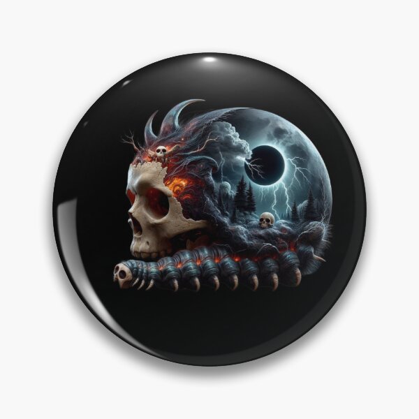 Item preview, Magma Skull and Centipede Forest – Cosmic Horror Eclipse designed and sold by LujziWorld.