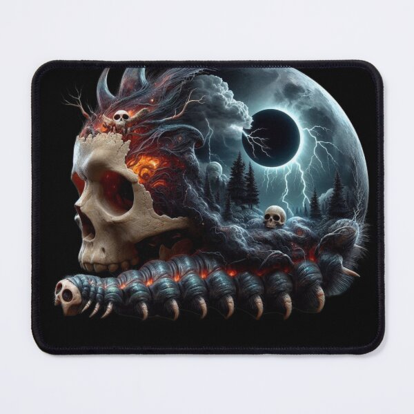 Item preview, Magma Skull and Centipede Forest – Cosmic Horror Eclipse designed and sold by LujziWorld.