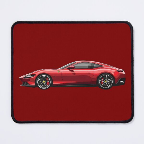 Aperçu de l'œuvre Affiche Ferrari Roma – Cadeau pour voiture de sport italienne de luxe moderne créée et vendue par Motorline44.