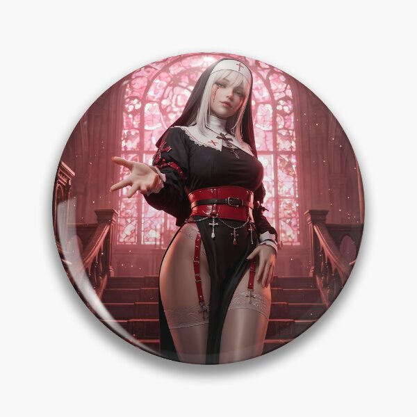 Item preview, Platinum Combat Nun Fantasy Warrior designed and sold by GalleryBrisArt.