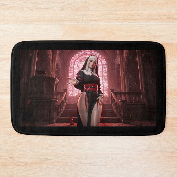 Item preview, Platinum Combat Nun Fantasy Warrior designed and sold by GalleryBrisArt.