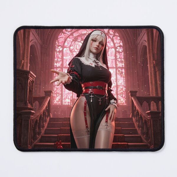 Item preview, Platinum Combat Nun Fantasy Warrior designed and sold by GalleryBrisArt.