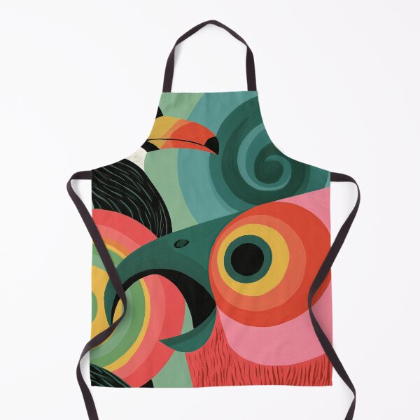 Item preview, Midcentury Abstract Toucan Geometric Bird Modern Art designed and sold by Bramble County Printworks.