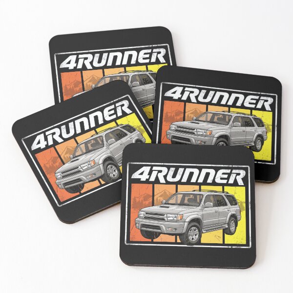 Item preview, Retro Style 3rd Gen 4Runner 4x4 SUV Off-Road Silver Rectangle designed and sold by Off-Road-Zone.