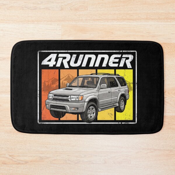 Item preview, Retro Style 3rd Gen 4Runner 4x4 SUV Off-Road Silver Rectangle designed and sold by Off-Road-Zone.