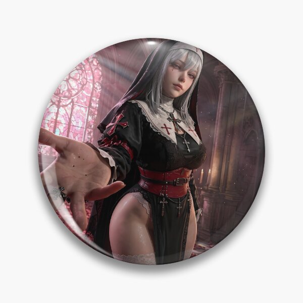 Item preview, Platinum Combat Nun Fantasy Warrior designed and sold by GalleryBrisArt.