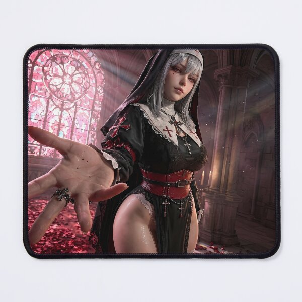 Item preview, Platinum Combat Nun Fantasy Warrior designed and sold by GalleryBrisArt.