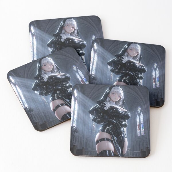 Item preview, Platinum Combat Nun Fantasy Warrior designed and sold by GalleryBrisArt.