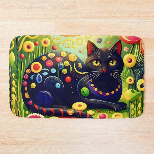 Item preview, Klimt Cat in Flower Garden designed and sold by Vicky Brago-Mitchell®.