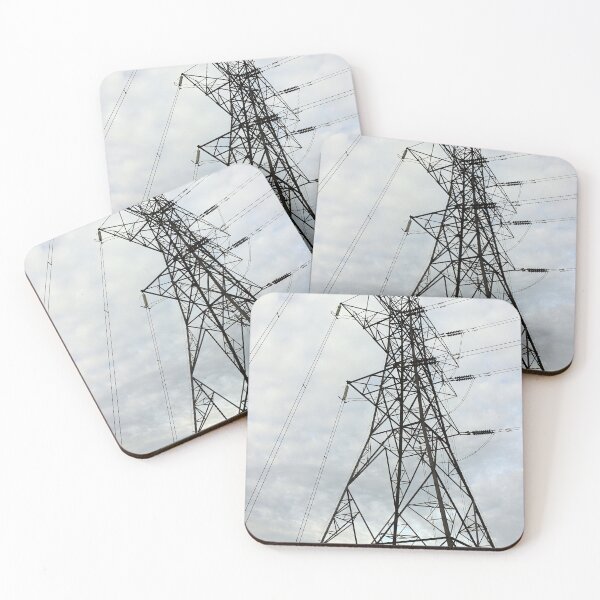 Item preview, Electricity Power Pylon Low Angle Photography designed and sold by pinkal.