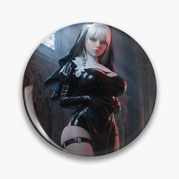 Item preview, Platinum Combat Nun Fantasy Warrior designed and sold by GalleryBrisArt.