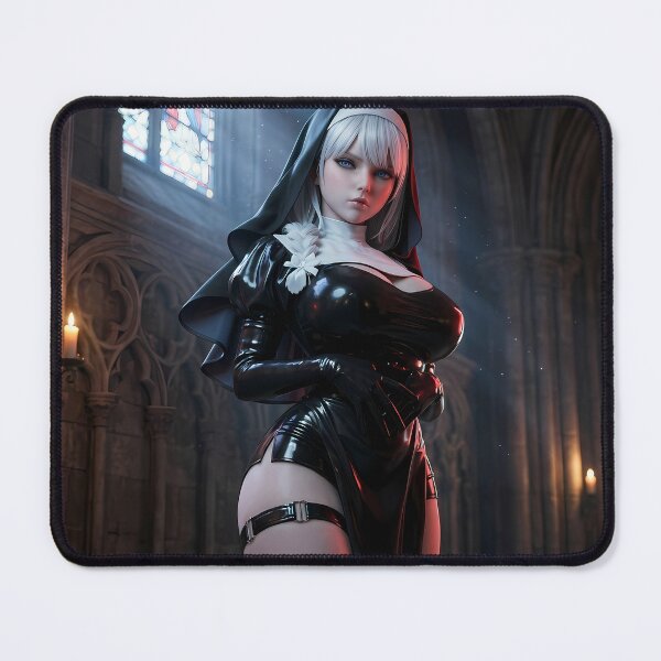 Item preview, Platinum Combat Nun Fantasy Warrior designed and sold by GalleryBrisArt.