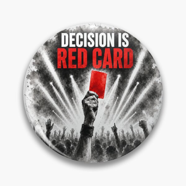 Item preview, Decision Is Red Card Football Design designed and sold by lvlupthreads.