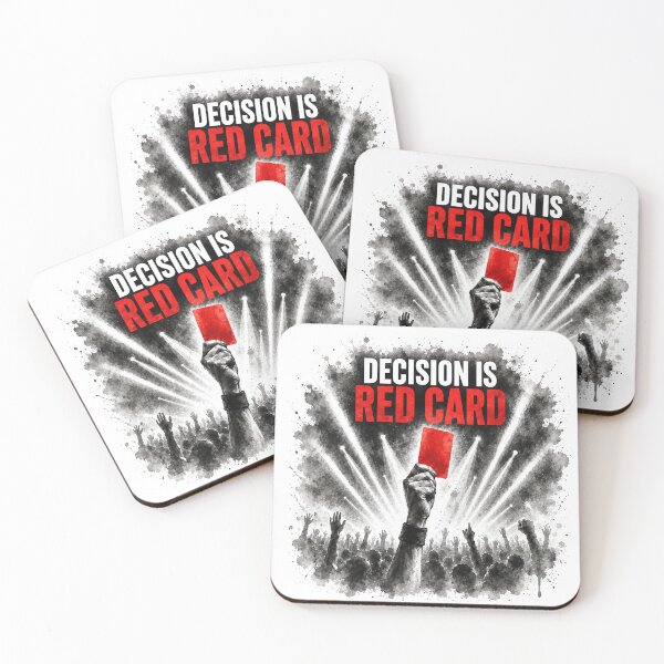 Item preview, Decision Is Red Card Football Design designed and sold by lvlupthreads.