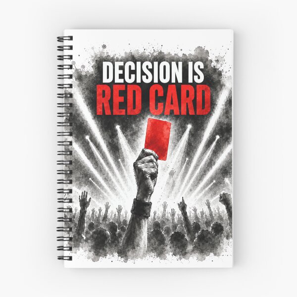 Item preview, Decision Is Red Card Football Design designed and sold by lvlupthreads.