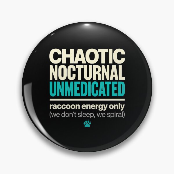 Item preview, Raccoon Energy — Spirit Animal Typography ADHD Humor t-shirt designed and sold by Mosidrip.