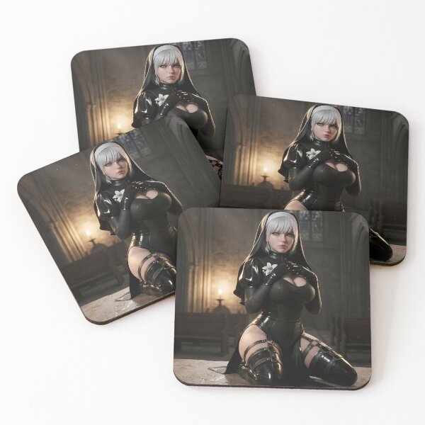 Item preview, Platinum Combat Nun Fantasy Warrior designed and sold by GalleryBrisArt.