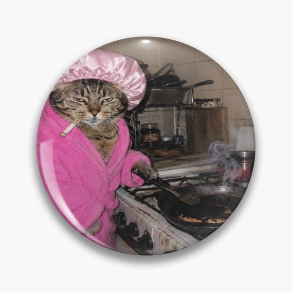 Item preview, Grumpy Tabby Burnt Pancake Smoke Alarm Meme designed and sold by POD DYNASTY | Original Print On Demand T-Shirt Graphics.