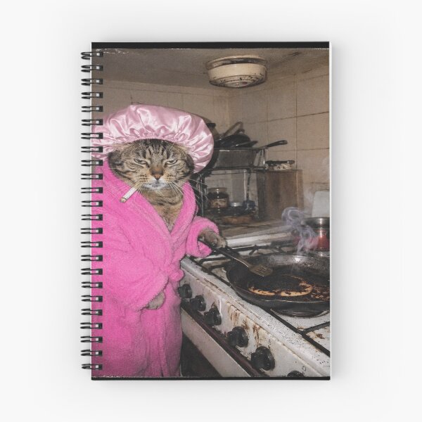 Item preview, Grumpy Tabby Burnt Pancake Smoke Alarm Meme designed and sold by POD DYNASTY | Original Print On Demand T-Shirt Graphics.