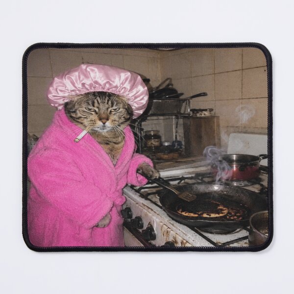 Item preview, Grumpy Tabby Burnt Pancake Smoke Alarm Meme designed and sold by POD DYNASTY | Original Print On Demand T-Shirt Graphics.