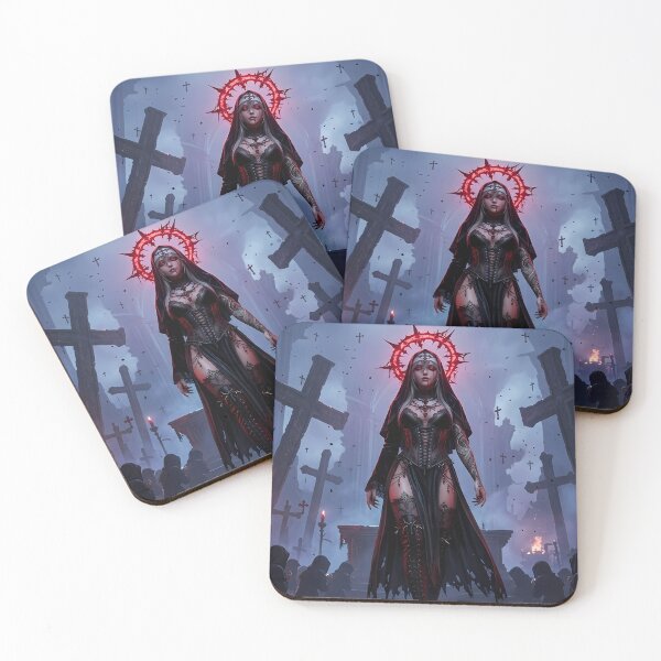 Item preview, Platinum Combat Nun Fantasy Warrior designed and sold by GalleryBrisArt.