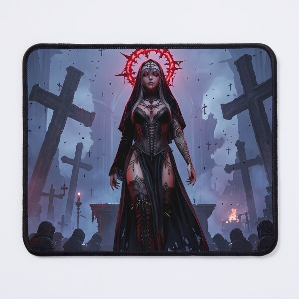Item preview, Platinum Combat Nun Fantasy Warrior designed and sold by GalleryBrisArt.