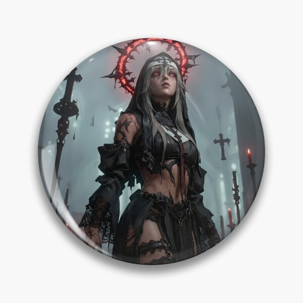 Item preview, Platinum Combat Nun Fantasy Warrior designed and sold by GalleryBrisArt.