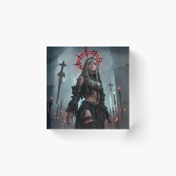 Item preview, Platinum Combat Nun Fantasy Warrior designed and sold by GalleryBrisArt.