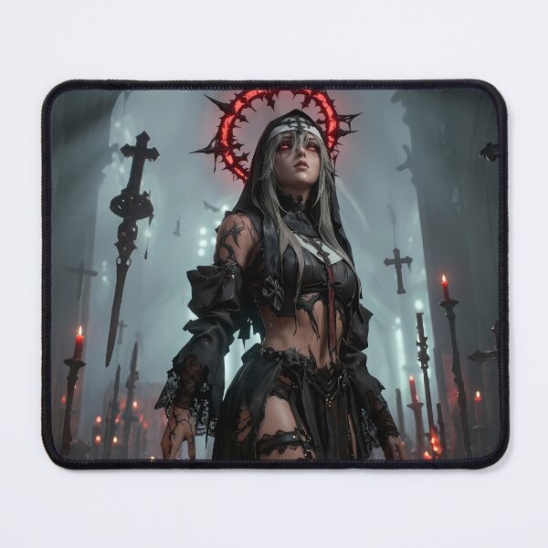 Item preview, Platinum Combat Nun Fantasy Warrior designed and sold by GalleryBrisArt.