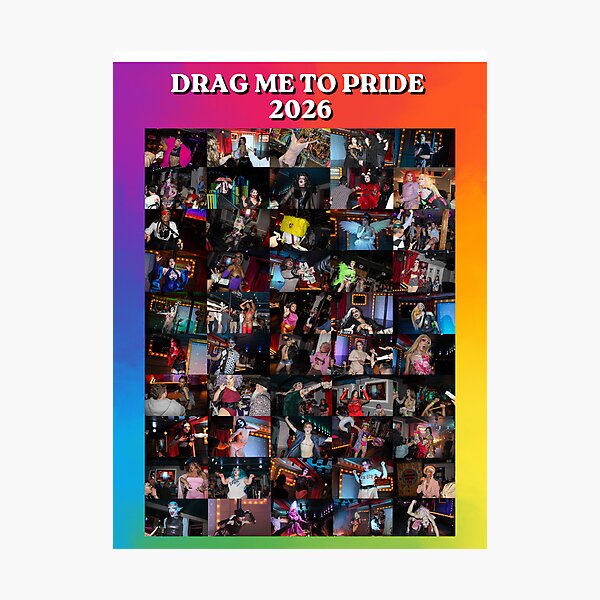 Item preview, Drag Me To Pride 2026 Pride Poster - Rainbow VERSION designed and sold by LiberationBrick.
