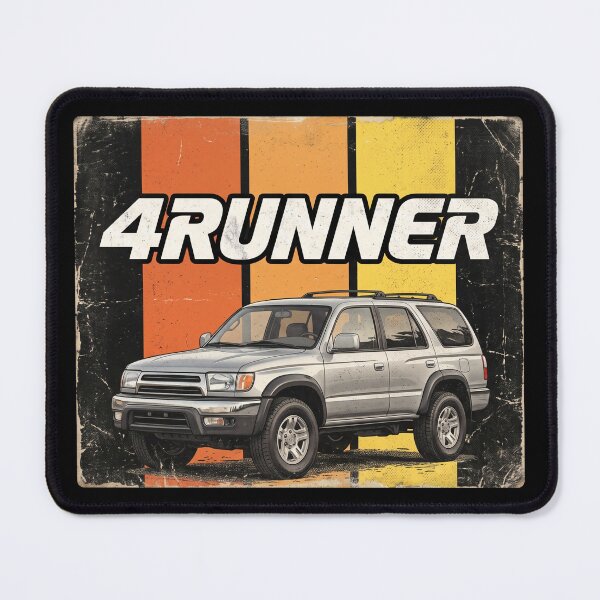 Item preview, Vintage Style 3rd Gen 4Runner 4x4 SUV Off-Road Silver Rectangle designed and sold by Off-Road-Zone.