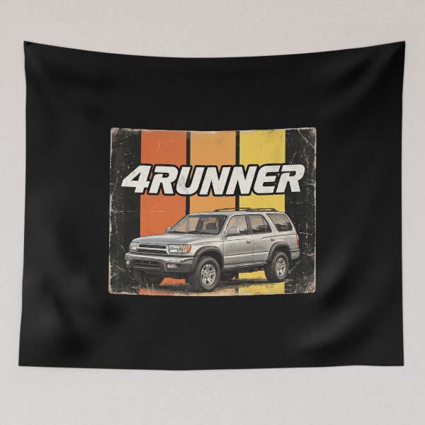 Item preview, Vintage Style 3rd Gen 4Runner 4x4 SUV Off-Road Silver Rectangle designed and sold by Off-Road-Zone.