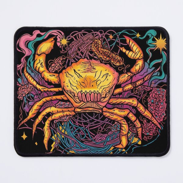 Item preview, Psychedelic Neon Cyberpunk Crab designed and sold by Ideniquo.