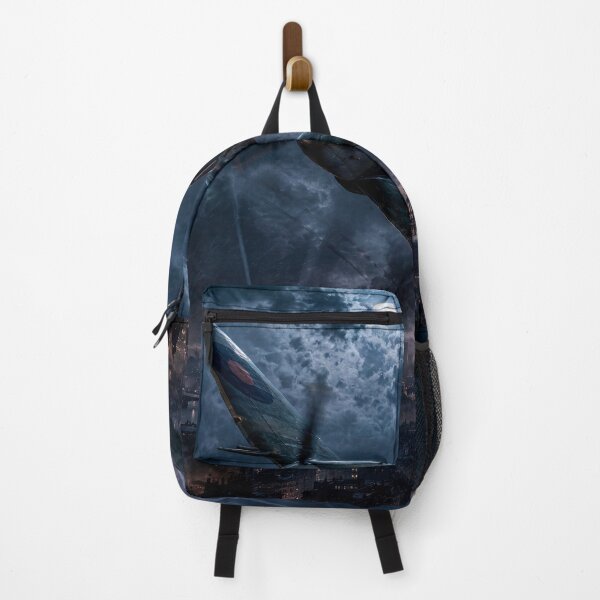 Item preview, Moonlit Vintage Fighter Above a Stormy City designed and sold by MarlicShop.