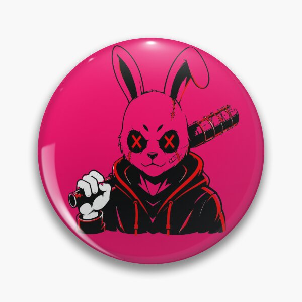 Item preview, Rebel Rabbit Bad Boy - Red and Black Streetwear Gamer Mascot The Midnight Rabbit? designed and sold by RAYBIL.