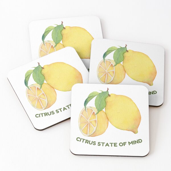 Item preview, Citrus State of Mind | Minimal Lemon Watercolor Aesthetic | Fresh Fruit Quote Design designed and sold by Rush2Buy.