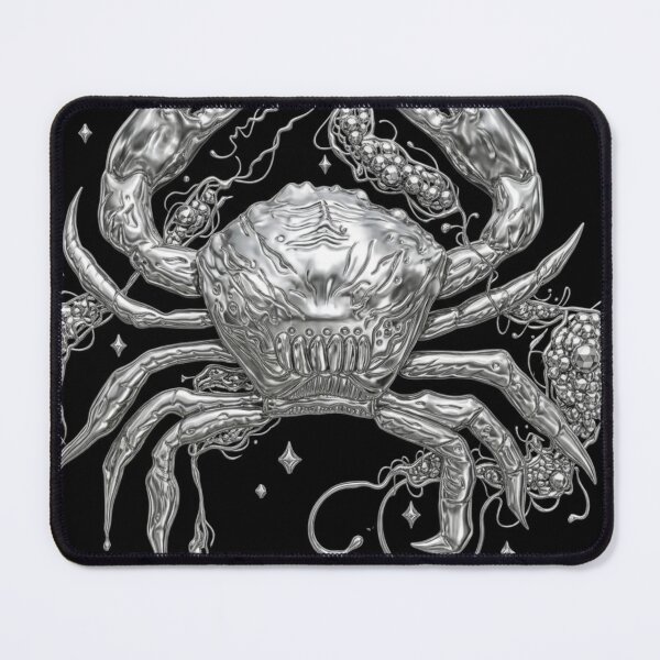 Item preview, Futuristic Liquid Chrome Crab Y2K designed and sold by Ideniquo.