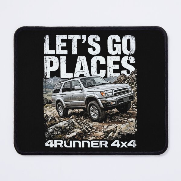 Item preview, Retro Style 3rd Gen 4Runner 4x4 Let's Go Places Off-Road Silver designed and sold by Off-Road-Zone.