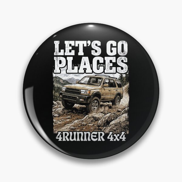 Item preview, Retro Style 3rd Gen 4Runner 4x4 Let's Go Places Off-Road Tan designed and sold by Off-Road-Zone.
