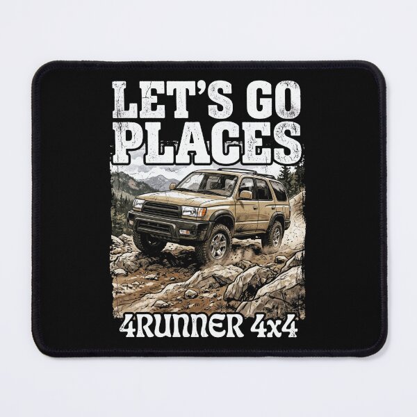 Item preview, Retro Style 3rd Gen 4Runner 4x4 Let's Go Places Off-Road Tan designed and sold by Off-Road-Zone.