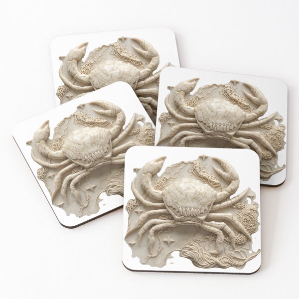 Item preview, Carved Ivory Stone Crab Sculpture designed and sold by Ideniquo.