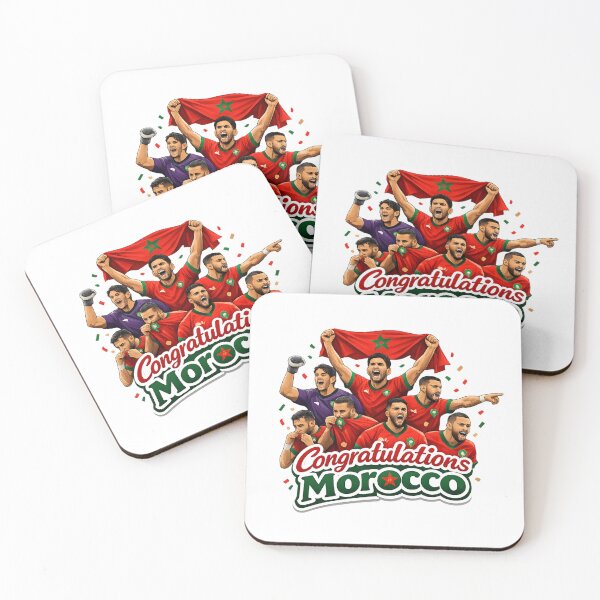 Item preview, Congratulations Morocco Football Celebration Sticker | Proud Moroccan Soccer Fan Design designed and sold by sosservice.