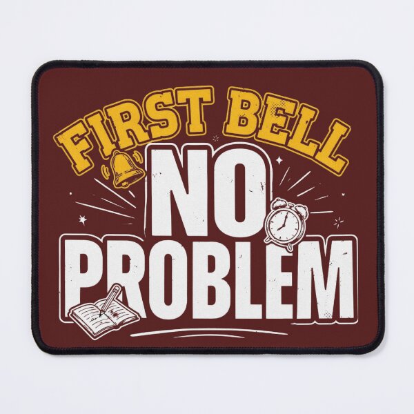 Item preview, First Bell No Problem Funny Back to School Typography Design designed and sold by arabiw.