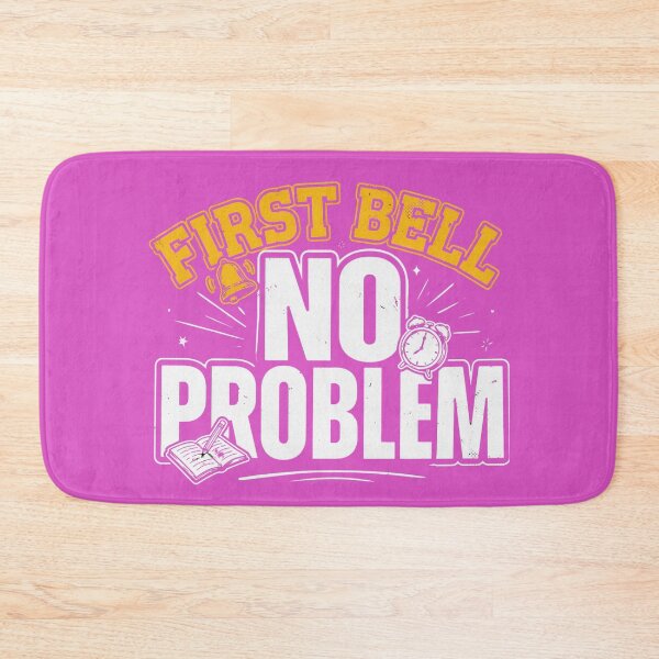 Item preview, First Bell No Problem Funny Back to School Typography Design designed and sold by arabiw.
