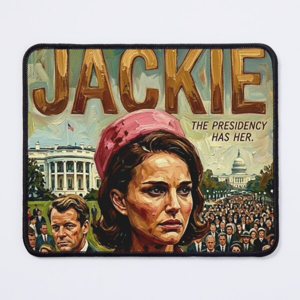 Item preview, Jackie Retro Biographical Drama History Tribute Art Movie Poster designed and sold by Art's Diner.
