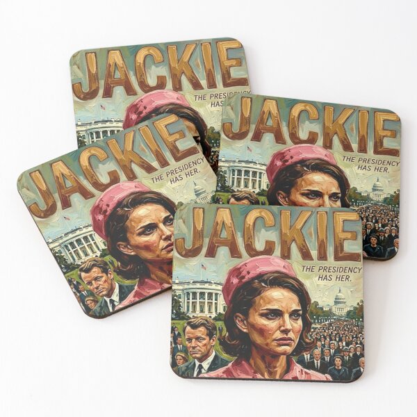 Item preview, Jackie Retro Biographical Drama History Tribute Art Movie Poster designed and sold by Art's Diner.