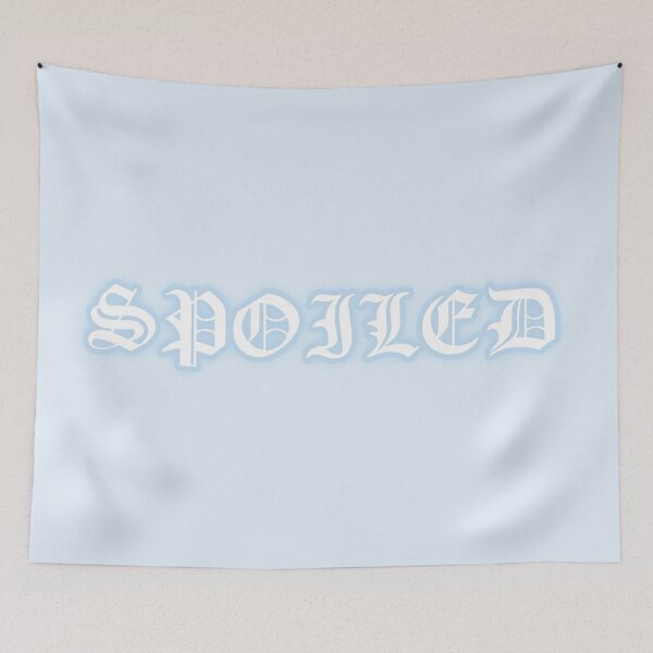 Item preview, Pastel "Spoiled" Gothic Old English Text | Cute Blue Y2K Gothic Typography designed and sold by KawaiiTexts.