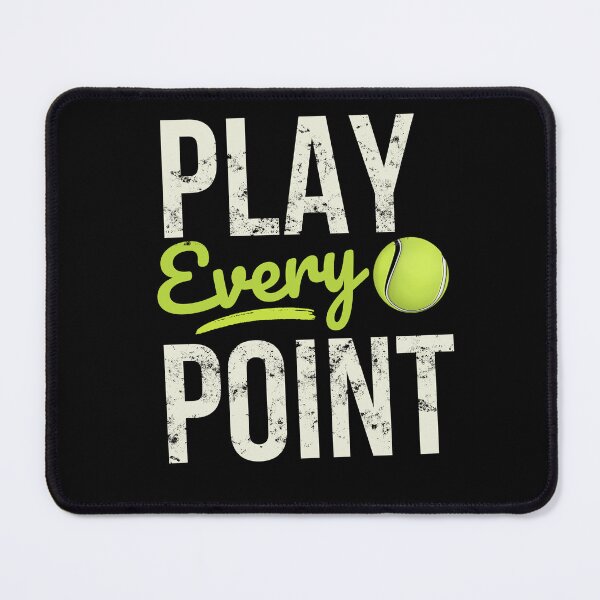 Item preview, Play Every Point Tennis Motivational Typography Design | Tennis Ball Quote designed and sold by Rush2Buy.